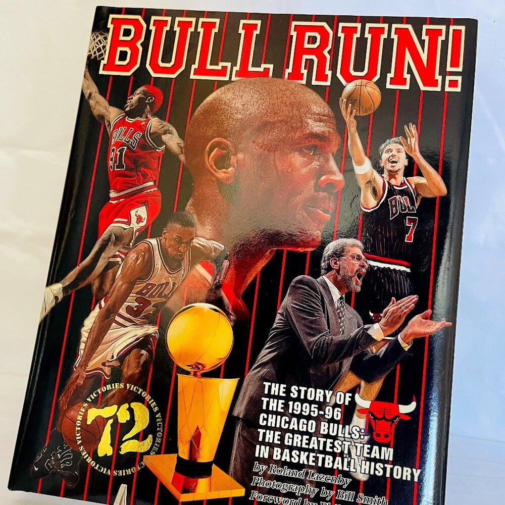 HARDCOVER - Bull Run.  The Story of 1995-1996 Chicago Bulls. Limited Edition